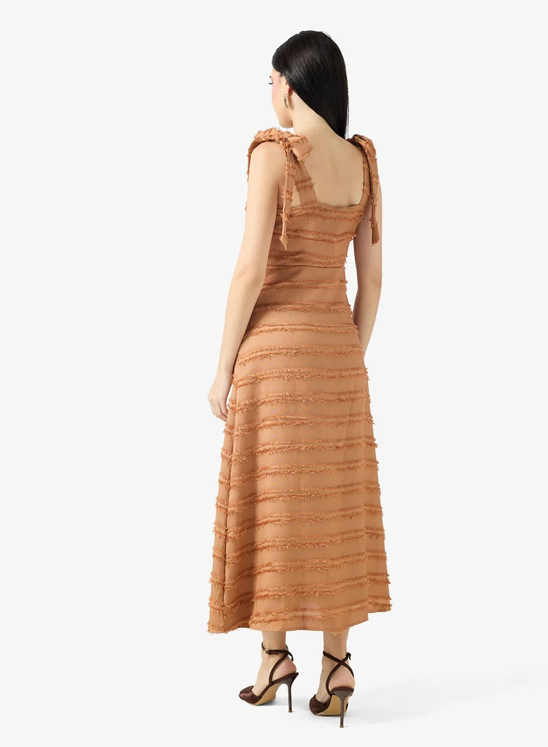 ايلا Textured A-Line Dress